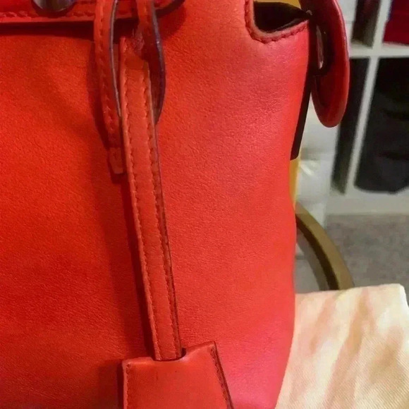 Fendi Medium Orange Leather 2Way Handbag Shoulder Bag Pre-Owned - Picture 4 of 16